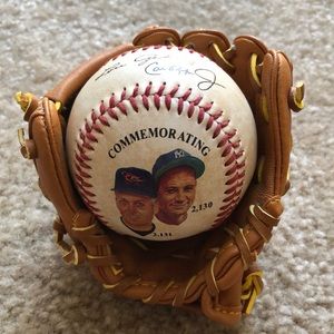 CAL RIPKEN JR. & LOU GEHRIG Ironmen Ball & Glove